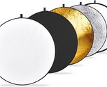Neewer 43 Inch/110 Centimeter Light Reflector 5-In-1, White And Black. - £31.26 GBP