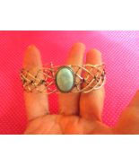 Larimar braided silver cuff bracelet - $31.68