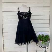 VTG Mike Benet Dress Formal Babydoll Mini Layered Sequin Bead Prom 60s Sexy - $14.03