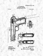 Colt Model 1903 Pocket Hammerless Automatic Pistol Patent Print - Gunmetal - £6.25 GBP+