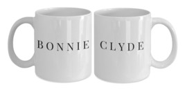 His Hers Mugs - Bonnie and Clyde Coffee Mugs - Couples Mugs Make A Great Valenti - £23.94 GBP