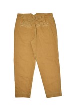 Free People Twill Buckle Back Pants Womens 2 Brown Fatigue High Rise Ankle - £30.39 GBP