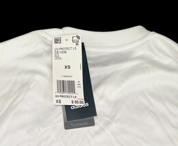 Adidas UV Protect Long Sleeve ClimaCool Tee XS White CE1436 NWT Women image 5
