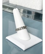 David Yurman Sterling Silver .925 Cable Sculpted 6mm Ring Size 9.5 - $528.29 CAD