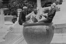 U.S. Navy Sailors on Shore Leave in Beijing frolic in Giant Ceramic Pot with Gui - £15.71 GBP