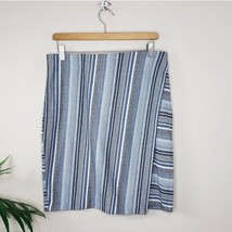 J. Jill | Striped Skirt with Faux Wrap Front, size small - £15.29 GBP