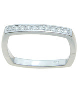 Womens Fashion Square Elegant Style Wedding Band Bridal RING Size 5-9 - $789.37 MXN