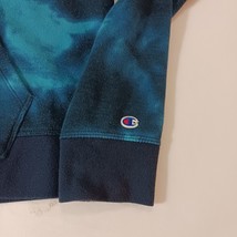 Champion Men's Turquoise & Dyed Blue Drawstring Hoodie Pullover Sweatshirt Sz M image 11