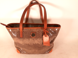 Vintage Dooney Bourke Snakeskin Charleston Shopper Bag, Excellent Condition - £43.82 GBP