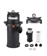 VEVOR Cartridge Pool Filter Valve 150 Sq.Ft 9000 GPH Pool Filtration System - $308.99