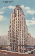 Fisher Building Detroit Michigan MI Postcard C50 - £2.38 GBP