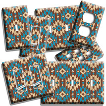 Aztec Southwest Tribal Pattern Light Switch Outlet Wall Plate Western Room Decor - £13.43 GBP+