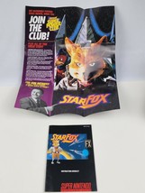 Star Fox Super Nintendo SNES MANUAL &amp; POSTER both in  Very Good Condition - $23.75