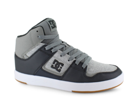 DC Mens Cures Cure Hi Top Dark Grey Light Grey Sneakers Skate Shoes Size... - $44.57