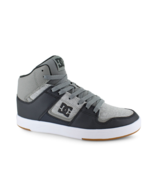 DC Mens Cures Cure Hi Top Chambray Dark Grey Light Grey Sneakers Skate S... - $104.01 CAD