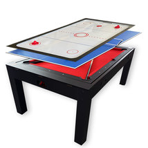 7FT Multi Games Billiards Red Air Hockey + Table Tennis + Table Top – St... - $2,499.00