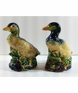 Vintage Duck Salt and Pepper Shakers Large 4 3/4&quot; H x 2 1/2&quot; W Blue Yell... - €9,89 EUR