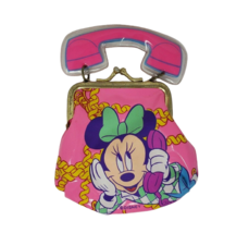 VINTAGE MINNIE MOUSE PHONE COIN PURSE MICKEY'S FOR KIDS STUFF PYRAMID HA... - $19.00
