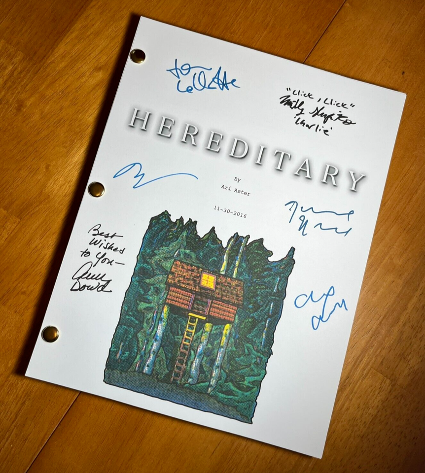 Hereditary Script Signed- Autograph Reprints- 118 Pages - $24.99