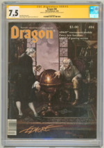 CGC SS 7.5 Dragon Magazine #84 Larry Elmore Signed TSR AD&amp;D Snarf SnarfQ... - $180.00 CAD