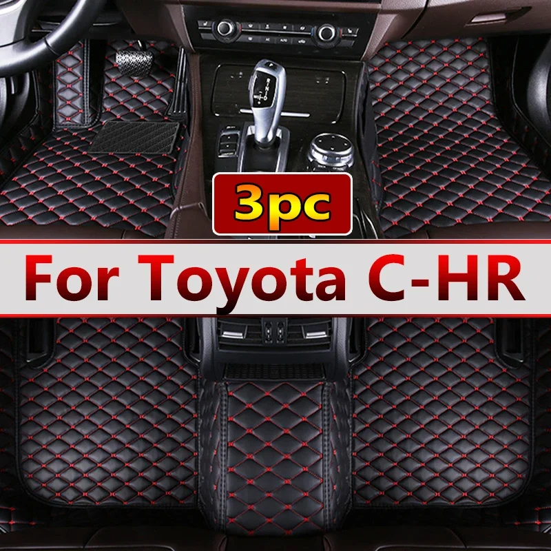 Leather Car Floor mats for Toyota C-HR CHR 2016 2017 2018 2019 2020 Carp... - £48.26 GBP