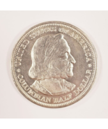 1893 Columbian Commemorative 50C Half Dollar in Choice BU Condition, Eye... - $1,680.62 MXN