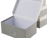 Photo Boxes Storage, Storage Boxes With Lids 4 In 1 Set Water-Proof Stor... - £38.03 GBP