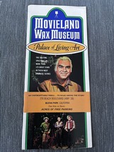 Movieland Wax Museum Buena Park California brochure 1960s - £13.74 GBP