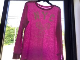 Pink long sleeve NY tennis shirt xxl - $12.95