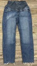 Lot Of 2 ~Mama Maternity Jeans Size Large (1) Supper Skinny &amp; (1) Ankle ... - $23.75