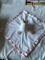 Cloud Island Unicorn Lovey Sparkly Security Blanket Pink Satin - £6.78 GBP