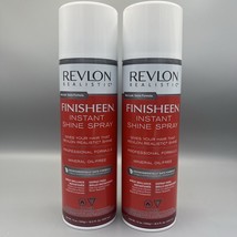 2 Revlon Finisheen Instant Shine Oil Sheen Conditioning Spray 13 oz (18.5) LARGE - $49.45