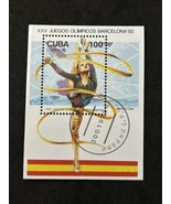 1992 Barcelona Youth Olympic Games CUВА Stamp Block Light Gymnastics - £3.21 GBP