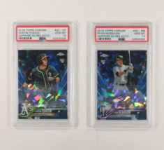 Lot 2 2018 PSA 10 Topps Chrome Sapphire Débutant Ryan Mcmahon Dustin Fowler Auto - £125.95 GBP