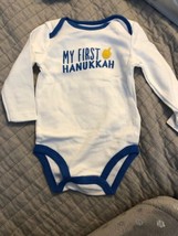 Carters My First Hanukkah Infant One-Piece Bodysuit (3 Months or  6 Months) NEW! - £10.27 GBP