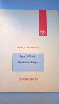 GenRad Type 1698-A Impedance Bridge  Instruction Manual - $29.95
