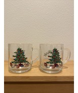 Luminarc Clear Glass Holiday Christmas Tree Mug (set of 2) - £7.23 GBP