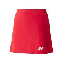 Yonex 22 S/S Women&#39;s Skirt Badminton Sports Clothing Bottom Red NWT 26088EX - £48.01 GBP