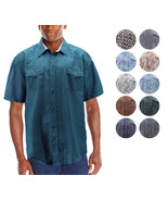 Men&#39;s Paisley Patterned Short Sleeve Cowboy Rodeo Western Button Up Dres... - $528.68 MXN