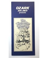 Vintage OZARK AIRLINES Wine Cellar in Sky In-Flight Wine Menu Brochure - $38.00