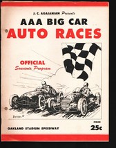 Oakland Stadium 150 Lap Big Car Race Program 1/15/1950-AAA sanctioned-San Lea... - £90.13 GBP