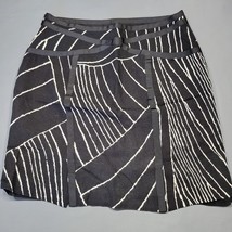 Ann Taylor Women Skirt Size 4 Black Mini Gothic Web Print Classic Witchcore Zip - £11.37 GBP