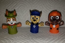 Nickelodeon Paw Patrol Rubber Finger Puppets Lot of 3 Puppet - £5.49 GBP