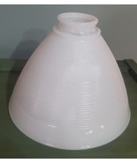 8&quot; Milk Glass Lamp Diffuser Small Waffle Pattern Pendant Lamp Shade Glob... - $20.00