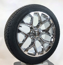 Chrome Snowflake 22&quot; Wheels Goodyear Tires 2000-2023 GMC Sierra Yukon De... - £2,075.80 GBP