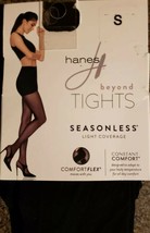 HANES BEYOND Brand Tights ~ Black~Seasonless Light Cover ~ Women&#39;s Size Small-33 - £11.95 GBP
