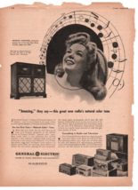 1945 Frances Langford General Electric Radios And Television print ad fc2 - £7.59 GBP