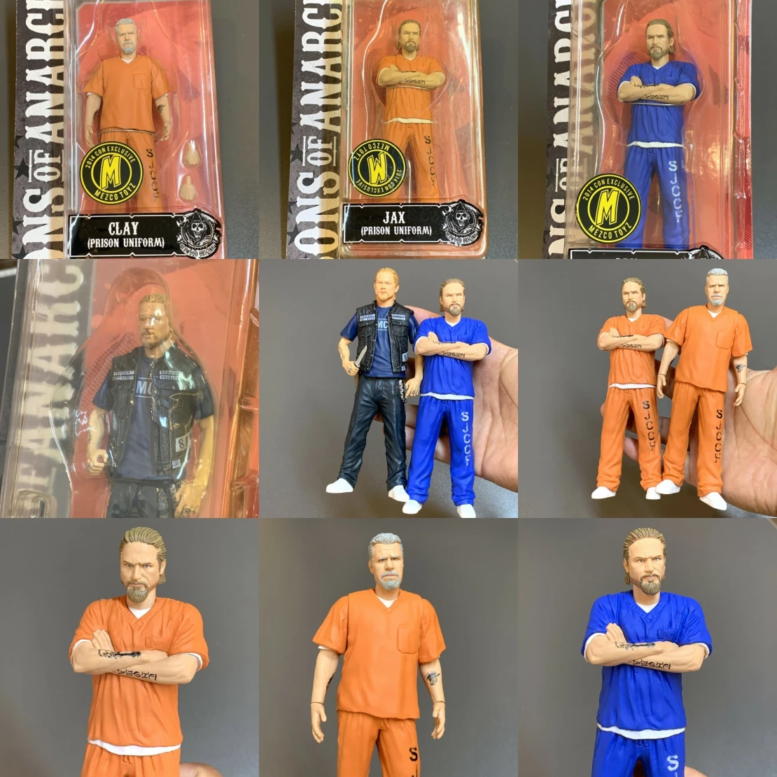 6&quot; Sons Of Anarchy Blue Orange Clay JAX Prison Uniform Man Action Figure 2014 - £26.72 GBP+