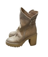Free People Jack Zip Boot Block Heel Leather Ankle Boots Size 6 - €63,79 EUR