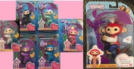 New 7 Fingerlings Monkeys Interactive WowWee authentic includes Liberty - £230.62 GBP